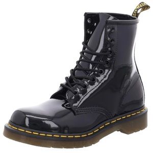 Dr. Martens Black Patent 8-Eye Combat Boots